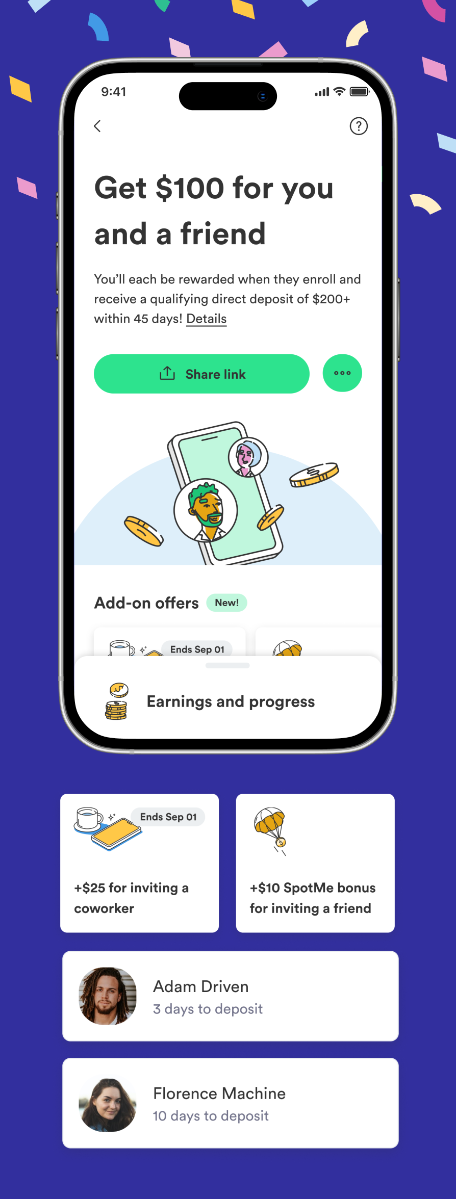 Chime referral personalization hero image