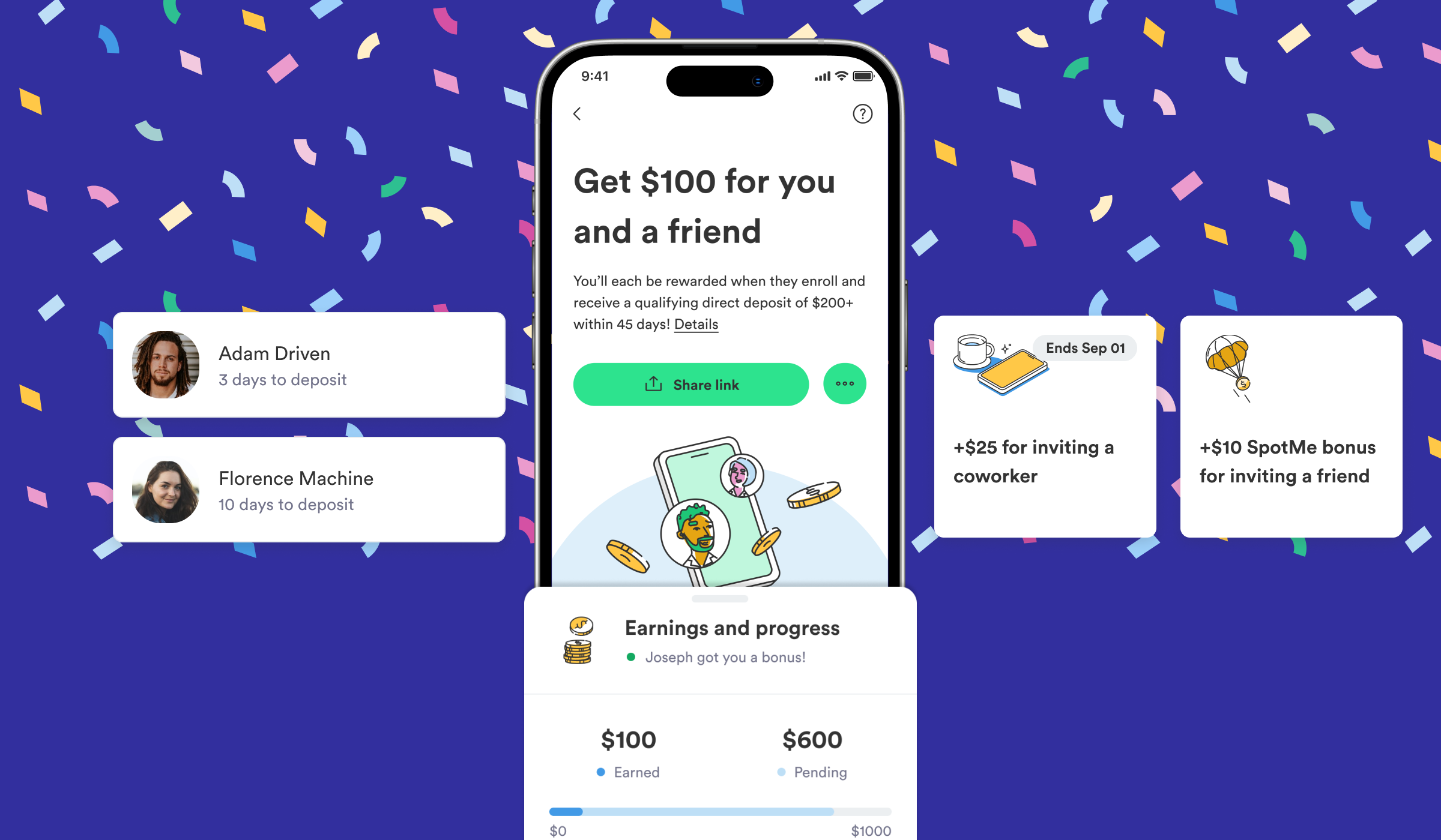 Chime referral personalization hero image