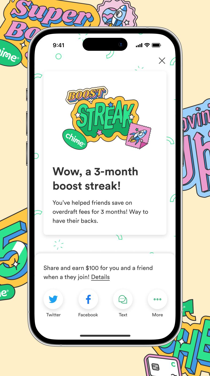 Chime referral personalization hero image