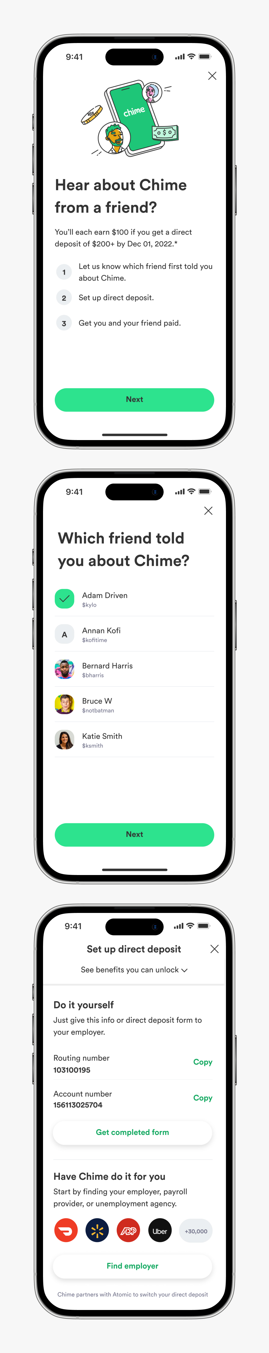 Second chance referral ux