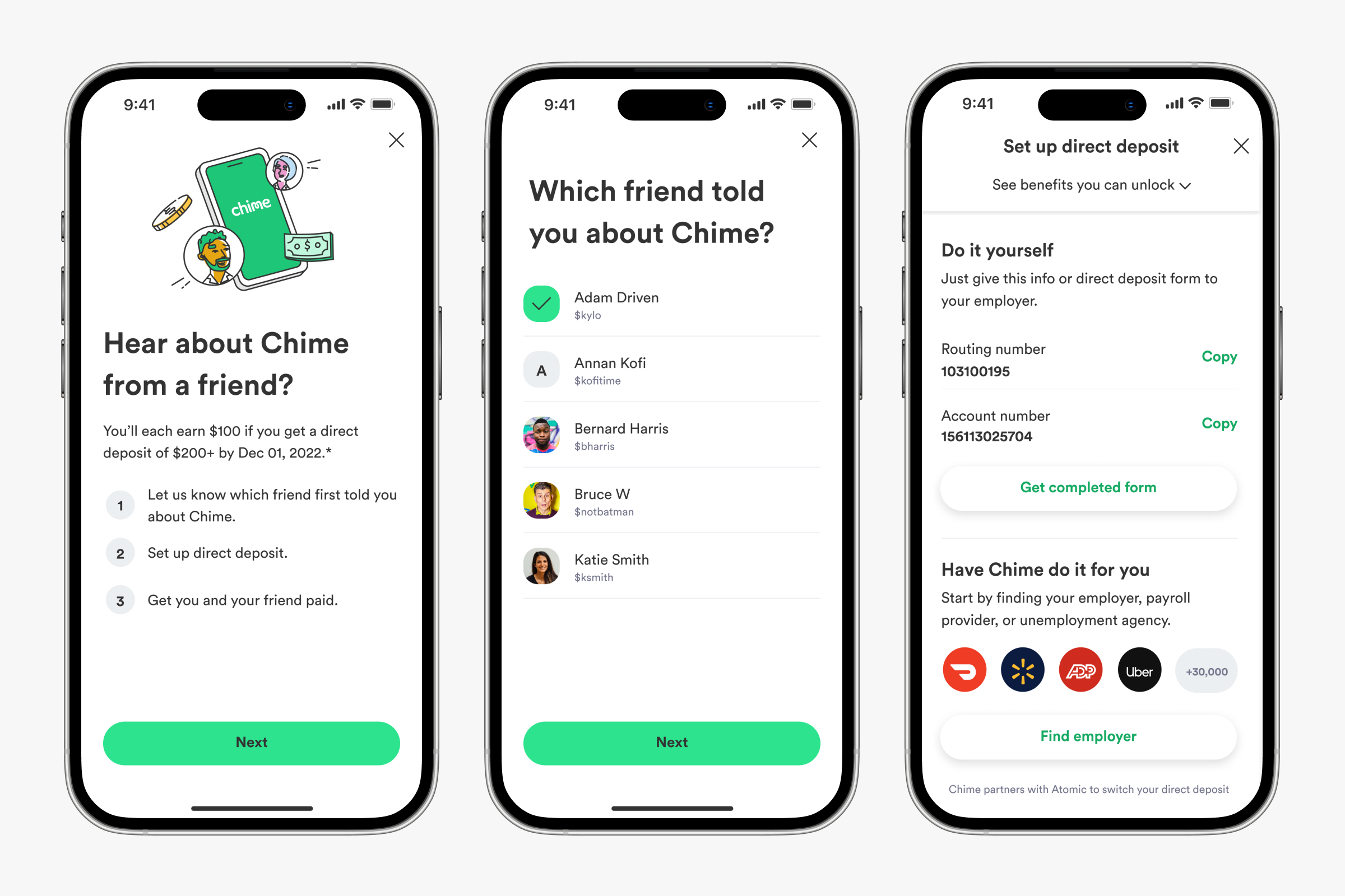 Second chance referral ux