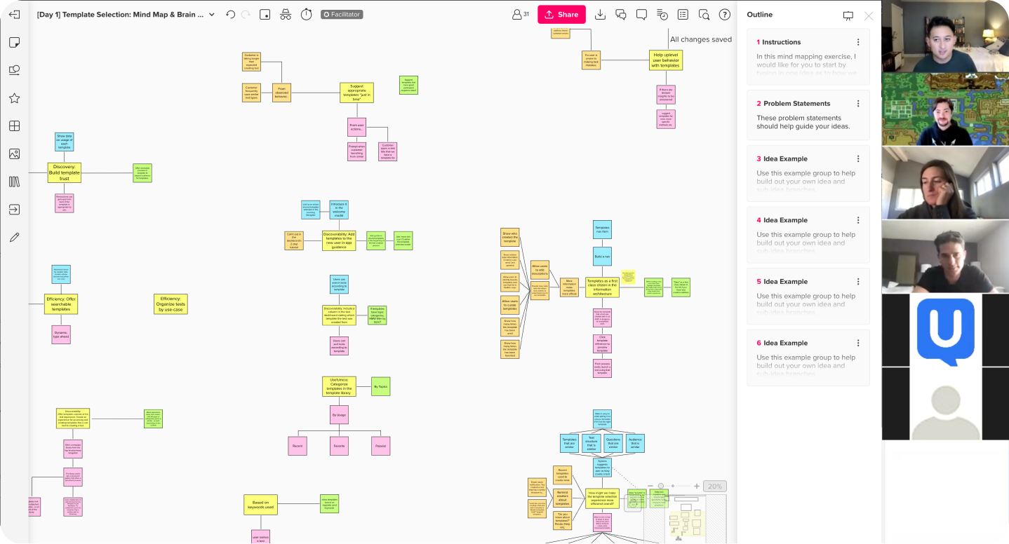 Remote ideation session